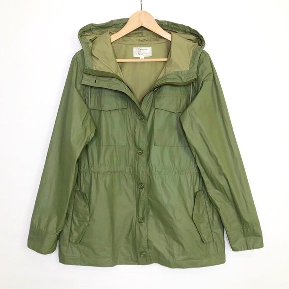 Current / Elliot Army green the boyfriend, windbreaker, hooded utility jacket - Picture 2 of 15